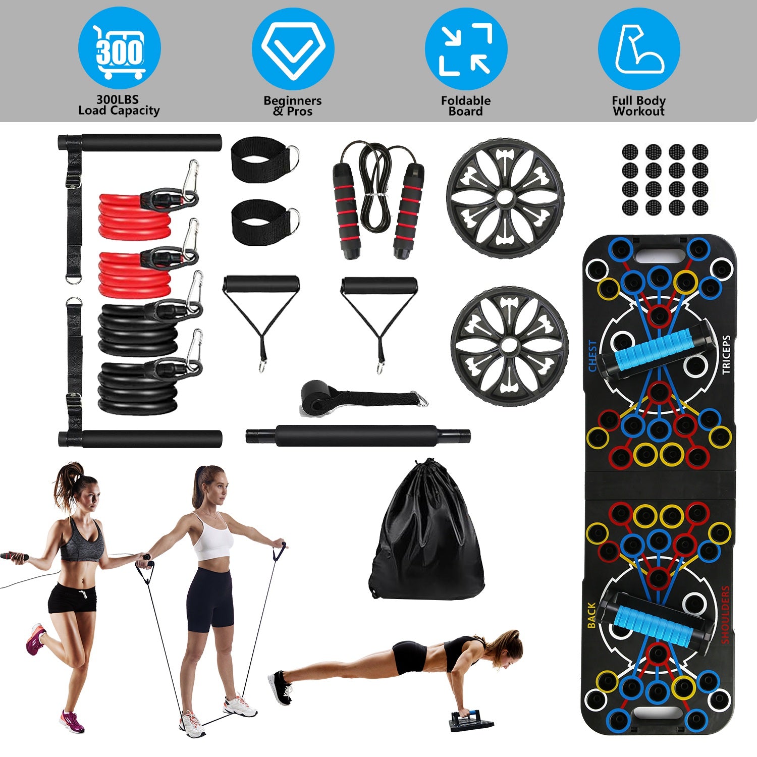 Color-Coded Push-Up Board